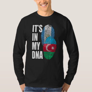 グアテマラとアゼルバイジャンのミックスDNAフラッグヘリテージ Tシャツ