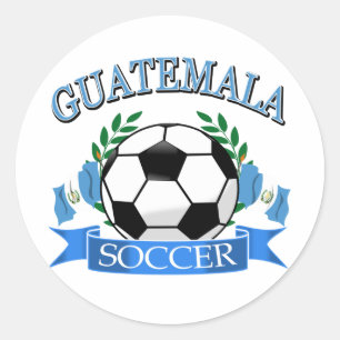 グアテマラのサッカーボールのデザイン ラウンドシール