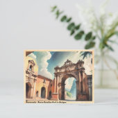 グアテマラのサンタカタリナアーチinアンティグアヴィンテージ ポストカード (スタンド正面)