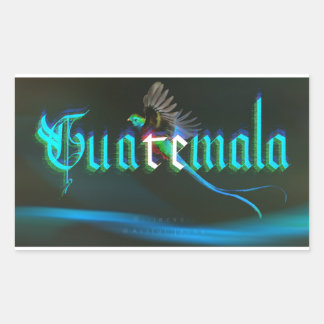 グアテマラのシール 長方形シール