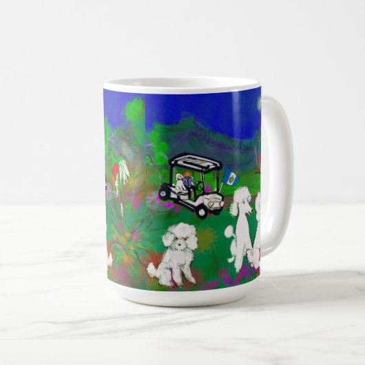 グアテマラのプードルコーヒーカップ コーヒーマグカップ (正面右)