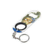 "グアテマラのマスク"ステンレススチールボトルオープナー キーホルダー栓抜き (裏面アングル)