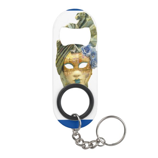 "グアテマラのマスク"ステンレススチールボトルオープナー キーホルダー栓抜き (裏面)