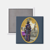 グアテマラのマヤ人女性 マグネット (正面/裏面)