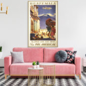 グアテマラのヴィンテージ旅行ポスター キャンバスプリント (インサイチュ (リビング))