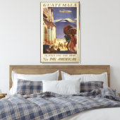 グアテマラのヴィンテージ旅行ポスター キャンバスプリント (インサイチュ (寝室))