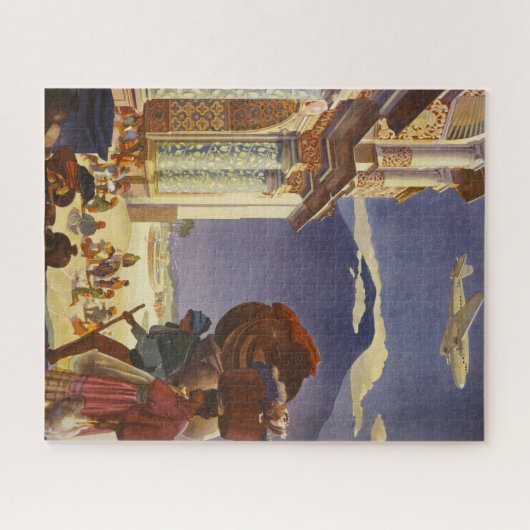 グアテマラのヴィンテージ旅行ポスター ジグソーパズル (横)