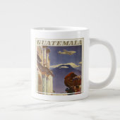 グアテマラのヴィンテージ旅行ポスター ジャンボコーヒーマグカップ (右)