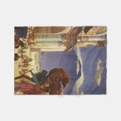 グアテマラのヴィンテージ旅行ポスター フリースブランケット (正面(横))