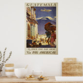 グアテマラのヴィンテージ旅行ポスター ポスター (キッチン)