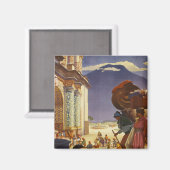 グアテマラのヴィンテージ旅行ポスター マグネット (正面/裏面)