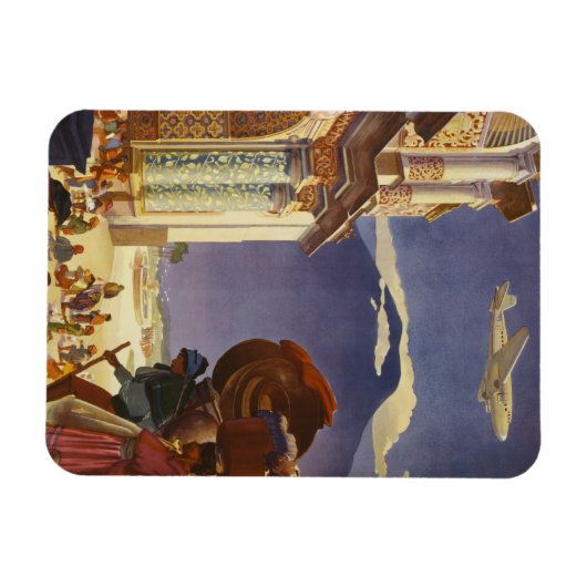 グアテマラのヴィンテージ旅行ポスター マグネット (横)