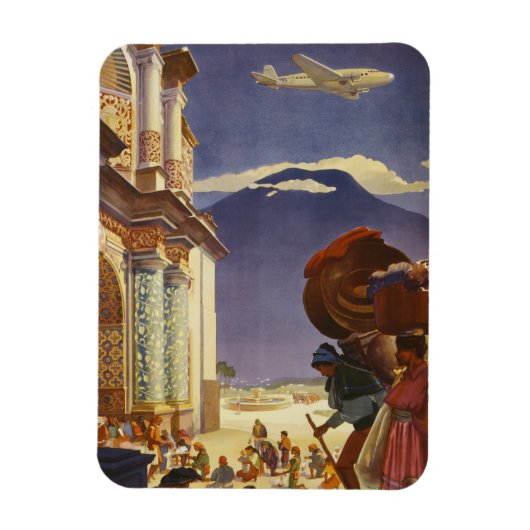 グアテマラのヴィンテージ旅行ポスター マグネット (縦)