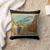 グアテマラのヴィンテージ旅行 クッション (ブランケット)
