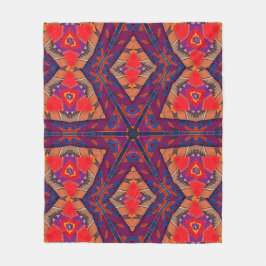 グアテマラの刺しゅう模様デザイン フリースブランケット