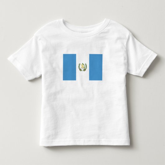 グアテマラの国旗 トドラーTシャツ (正面)