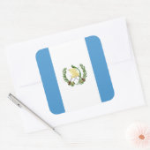 グアテマラの国民の世界の旗 スクエアシール (封筒)