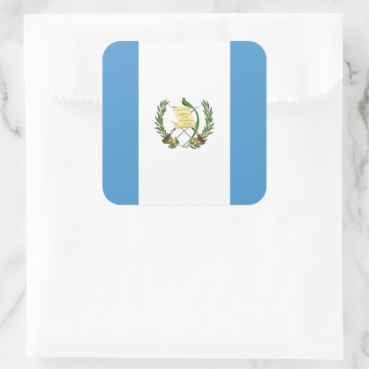 グアテマラの国民の世界の旗 スクエアシール (バッグ)