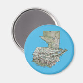 グアテマラの地図マグネット マグネット (正面/裏面)