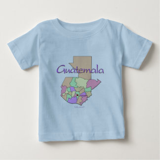 グアテマラの地図 ベビーTシャツ