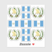 グアテマラの州のシンボル/武器と旗のコート シール (シート)