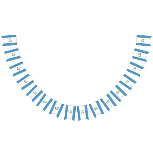 グアテマラの旗 バンティングフラッグ (全)