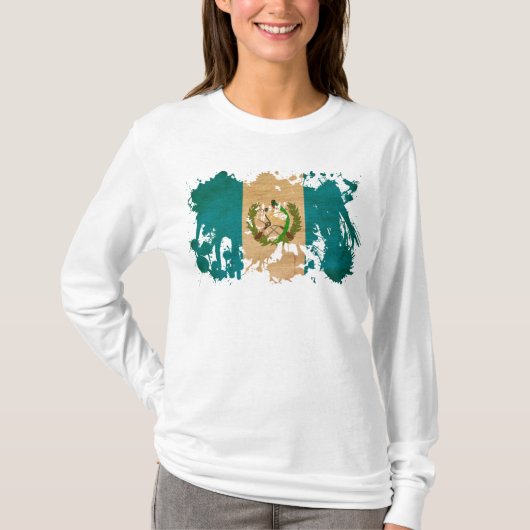 グアテマラの旗 Tシャツ (正面)