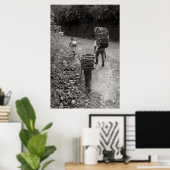 グアテマラの木材運搬船 ポスター (ホームオフィス)