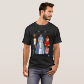 グアテマラの王女旗 グアテマラの旗 起きて 祈って 殺せ Tシャツ (正面フル)