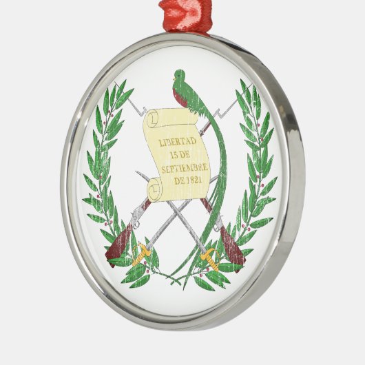 グアテマラの紋章付き外衣 メタルオーナメント (左)