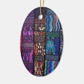 グアテマラの美しいデザイン セラミックオーナメント (左)