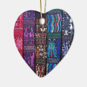 グアテマラの美しいデザイン セラミックオーナメント (左)