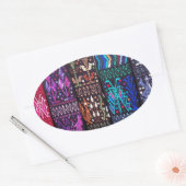 グアテマラの美しいデザイン 楕円形シール (封筒)