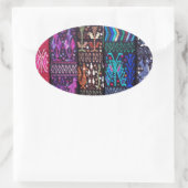 グアテマラの美しいデザイン 楕円形シール (バッグ)