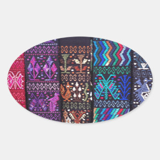 グアテマラの美しいデザイン 楕円形シール