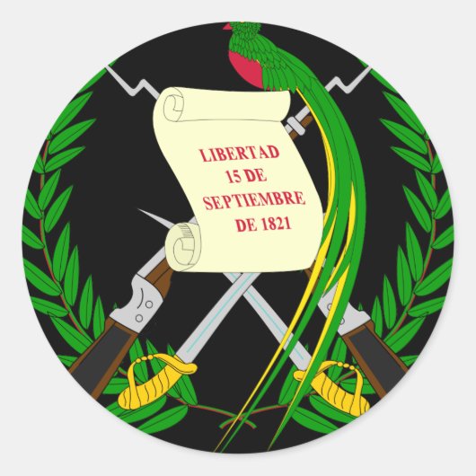 グアテマラの象徴 ラウンドシール (正面)