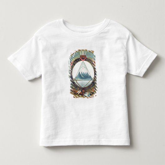 グアテマラの連合のバッジ トドラーTシャツ (正面)