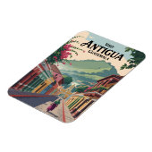 グアテマラアンティグアイラストレーショントラベルアートヴィンテージ マグネット (左側)