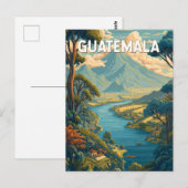 グアテマライラストレーショントラベルアートヴィンテージ ポストカード (正面/裏面)