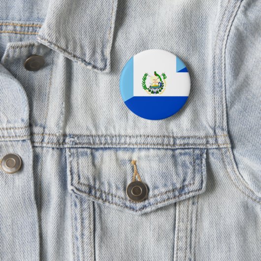 グアテマラエルサルバドルの半分の旗の国の記号 缶バッジ (インサイチュ)