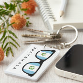 グアテマラカスタムシェード文字&カラーキーチェーン キーホルダー (正面右)