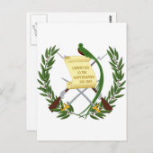 グアテマラコートオブアームズ ポストカード (正面/裏面)