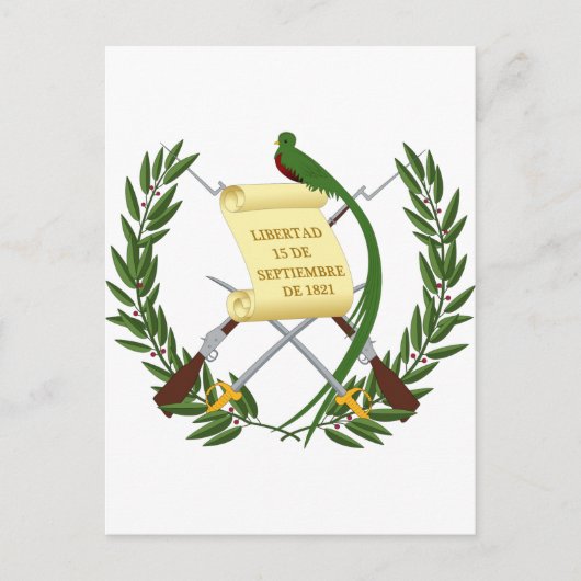 グアテマラコートオブアームズ ポストカード (正面)