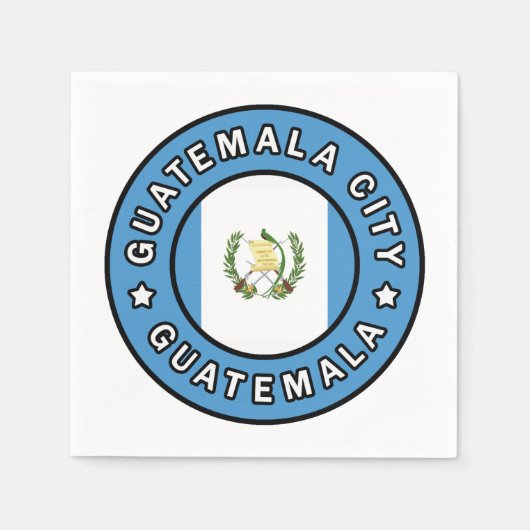 グアテマラシティグアテマラ スタンダードカクテルナプキン (正面)