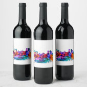 グアテマラシティスカイライン ワインラベル (ボトル)