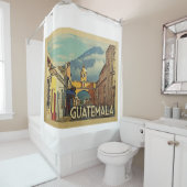 グアテマラシャワーカーテンヴィンテージ旅行 シャワーカーテン (インサイチュ)