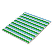 グアテマラストライプ国旗の国のシンボル行（緑） タイル (側面)