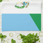 グアテマラメキシコの半分の旗の記号 キッチンタオル (折り畳み)