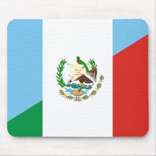 グアテマラメキシコの半分の旗の記号 マウスパッド
