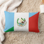 グアテマラメキシコの半分の旗の記号 ランバークッション (ブランケット)